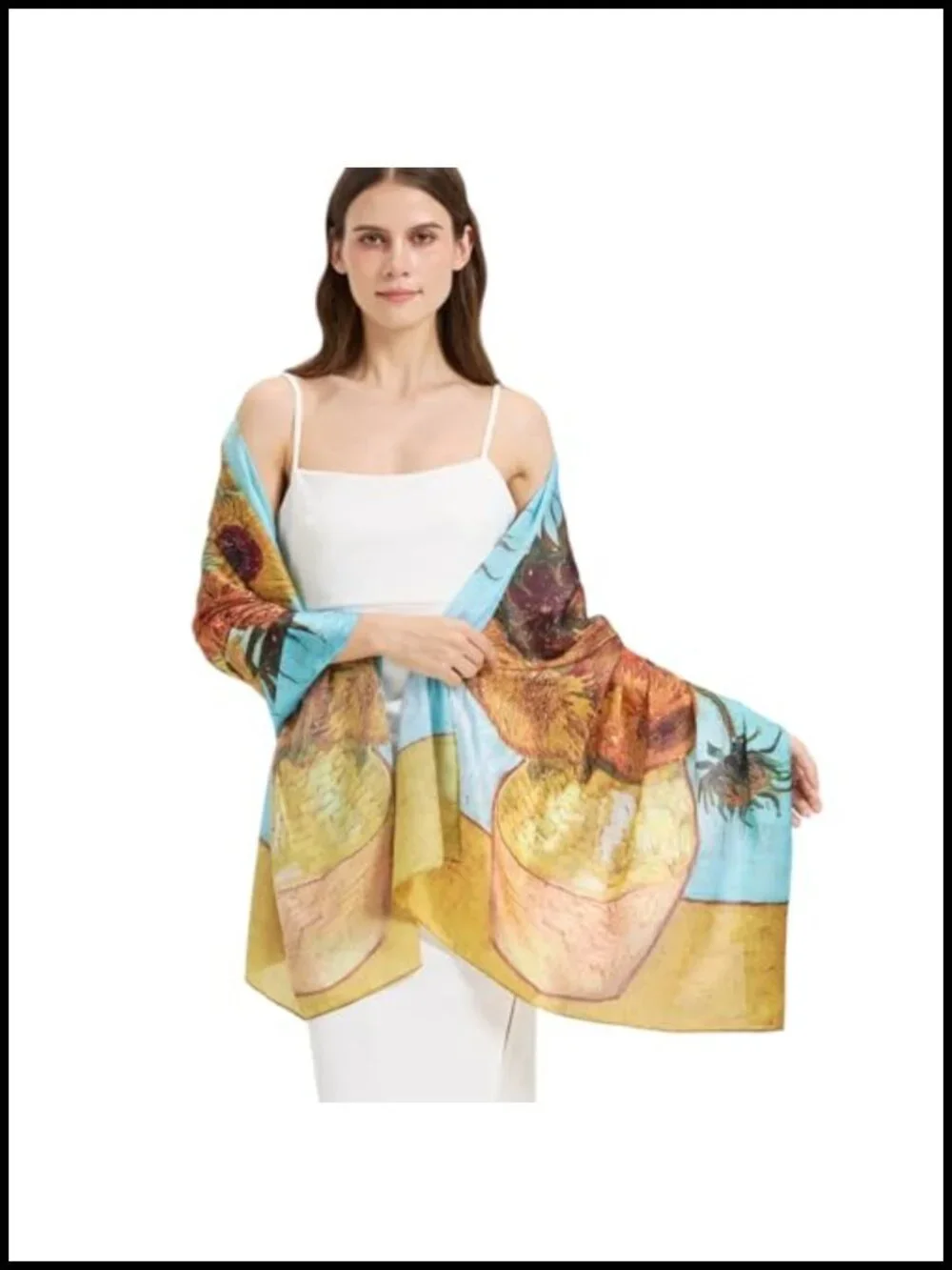 100% Mulberry Silk Long Scarf Shawl Wrap Hijab Travel